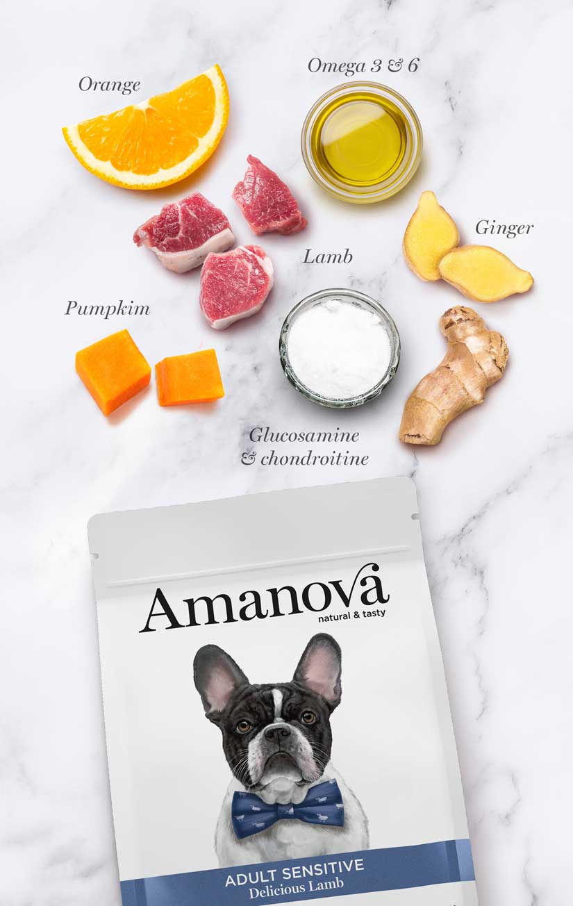 Amanova Dog Adult Sensitive Delicious Lamb - jagnięcina 10kg - obrazek 4