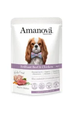 Amanova Dog Adult Brilliant Beef & Chicken - wołowina i kurczak saszetka 300g [P01] - obrazek 2