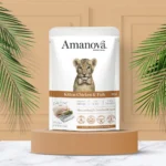 Amanova Cat Kitten Chicken & Fish - kurczak i biała ryba saszetka 85g [P09]