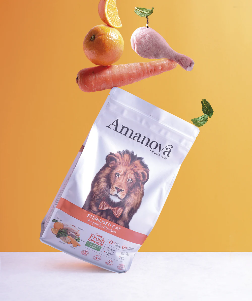 seterilisedchicken Amanova Cat Sterilised Exquisite Chicken - kurczak 6kg - obrazek 1